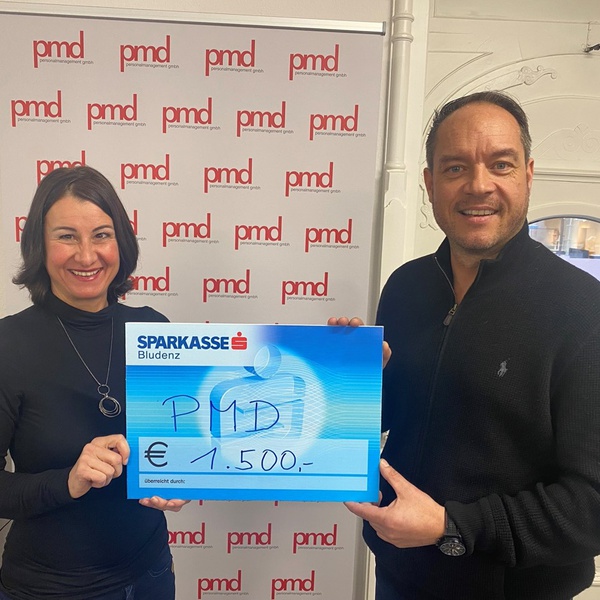 pmd Personal spendet für Leukämiekranke